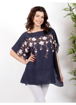 Roses Embroidery Top
